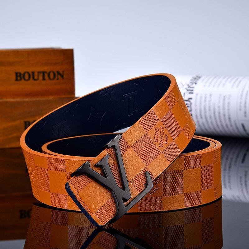 2025 3 Colors New Letter Brown Leather Belt