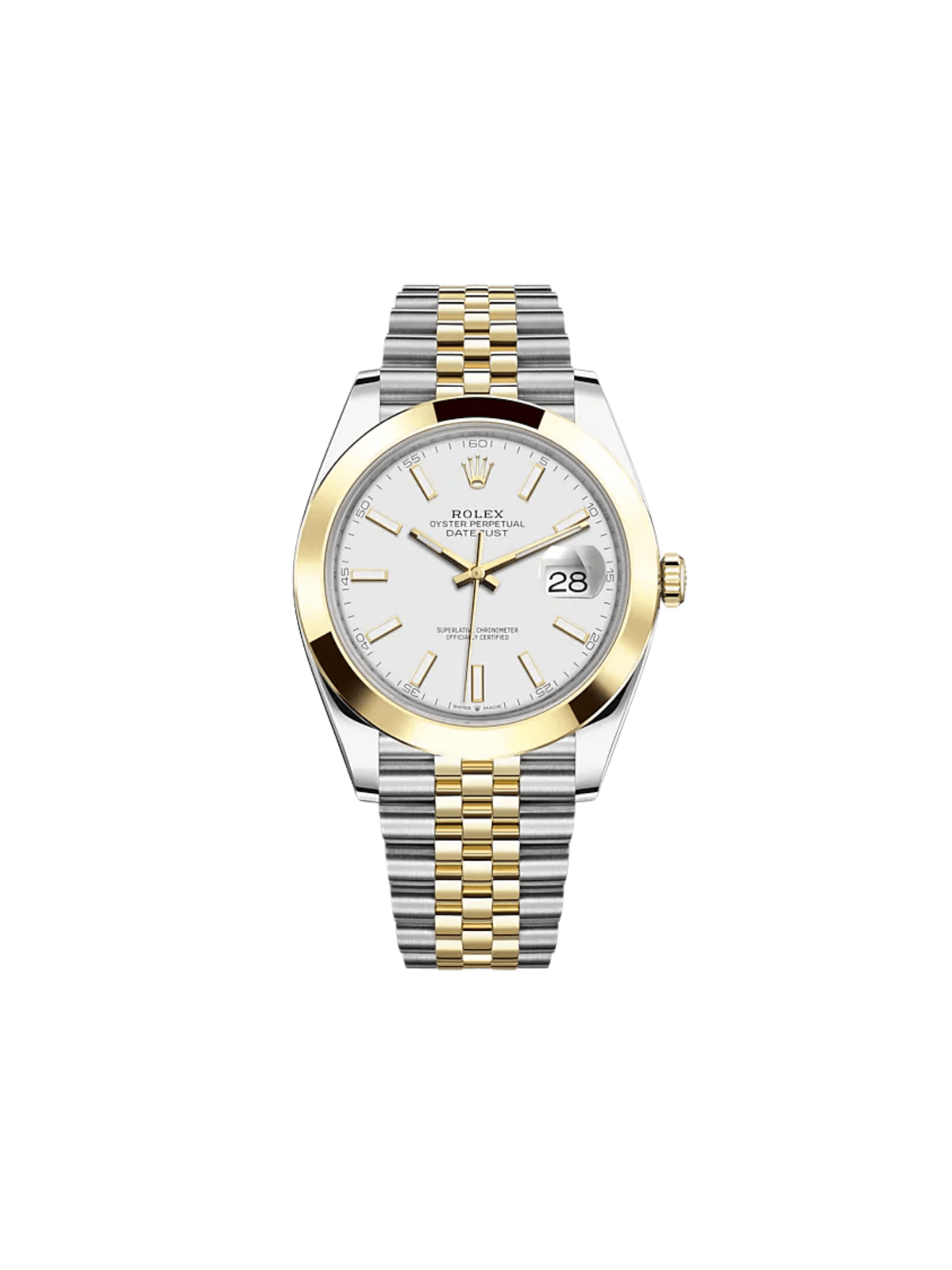 2025 Watch Datejust 126303 Stainless Steel Yellow Gold White Dial Jubilee