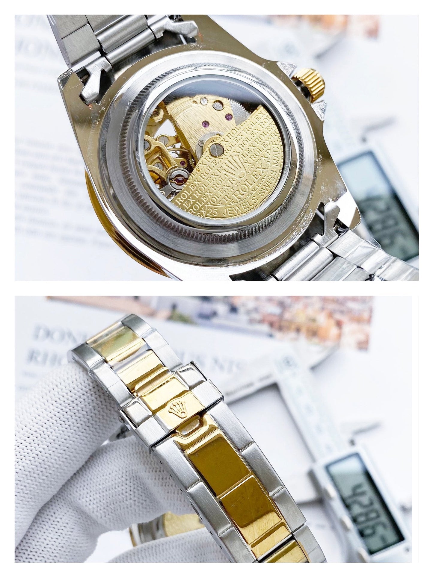 2026 Hottest Selling Item! 🔥🔥 Stylish mechanical men's watch with a mineral crystal glass face. The watch features a transparent skeleton design, simple yet elegant, showcasing every detail perfectly.