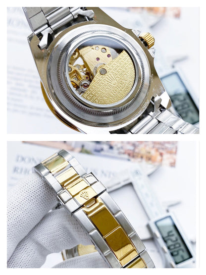 2026 Hottest Selling Item! 🔥🔥 Stylish mechanical men's watch with a mineral crystal glass face. The watch features a transparent skeleton design, simple yet elegant, showcasing every detail perfectly.