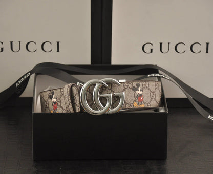 2025 3-color  double G Mickey Mouse print belt