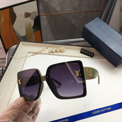 2025 Square large frame trendy retro sunglasses