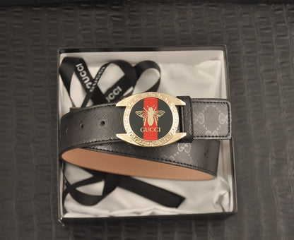 2025 2 Colors  printed letter leather belt