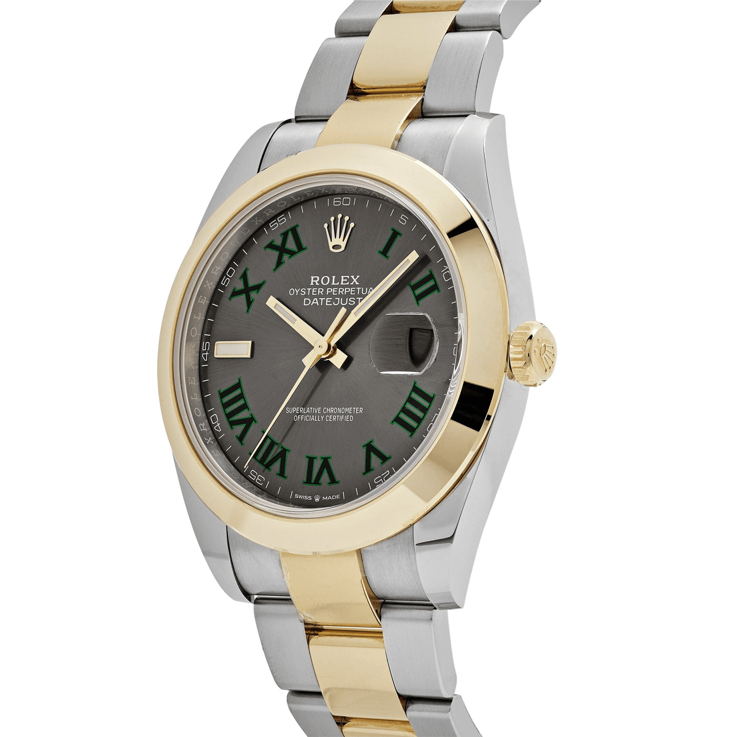 2025 Watch Datejust 126303 'Wimbledon' Yellow Gold Stainless Steel Slate Dial (2020)