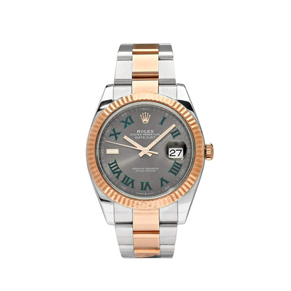 2025 Watch Datejust 126331 'Wimbledon' Rose Gold Stainless Steel